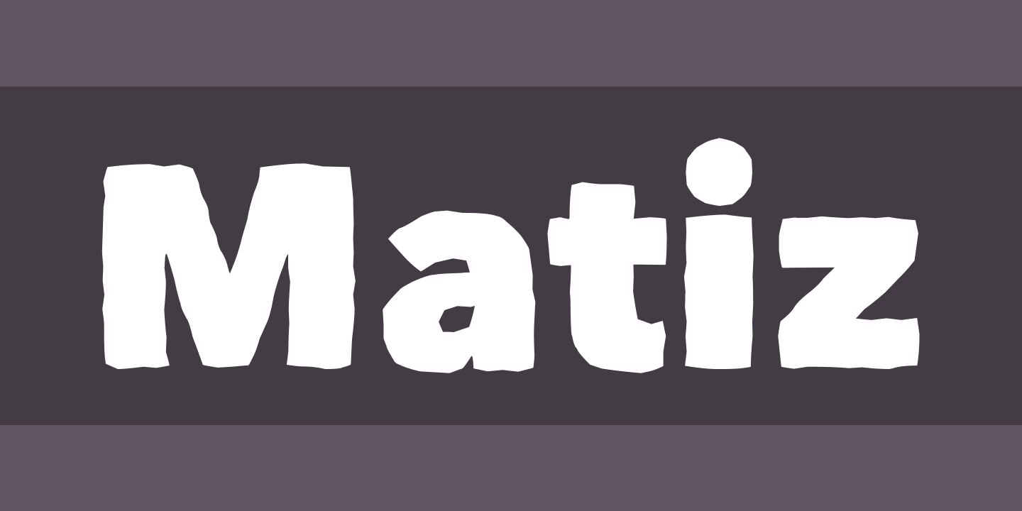 Beispiel einer Matiz-Schriftart